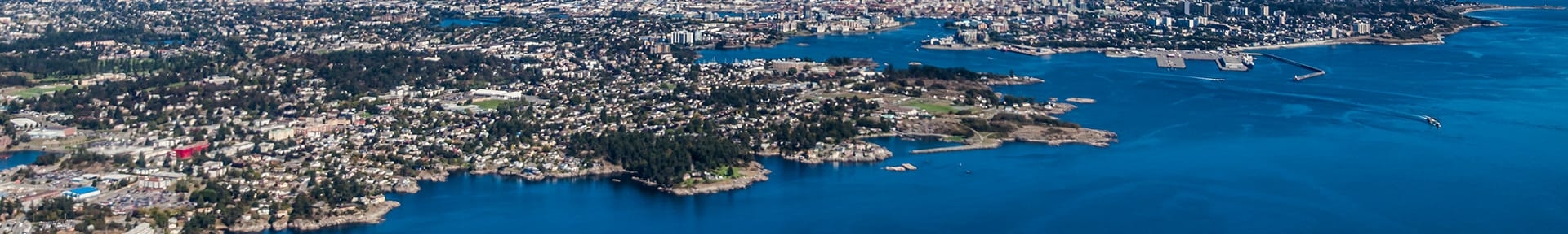 aerial view of Victoria BC